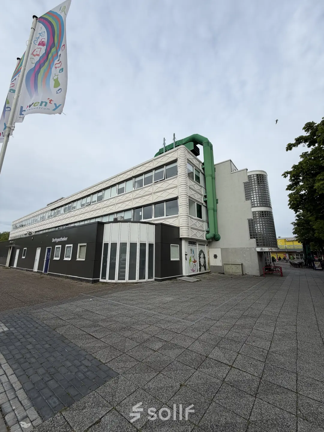 Exterior view of an office building located at Buikslotermeerplein 430, Amsterdam North, ideal for office space rental.