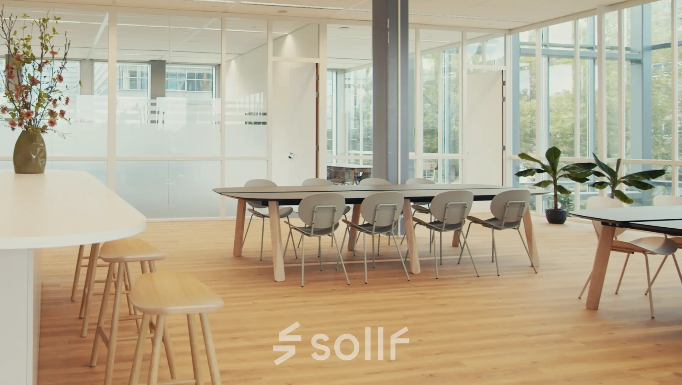 Spacious office located at David Ricardostraat 1, Amsterdam Riekerpolder, featuring modern furnishings and natural light, ideal for office space rental.