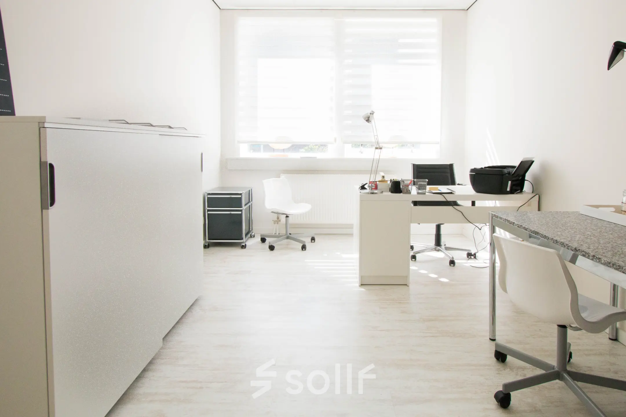 Bright office space at Waarderweg 19, Haarlem Waarderpolder, featuring modern furniture and ample natural light, ideal for office space rental.