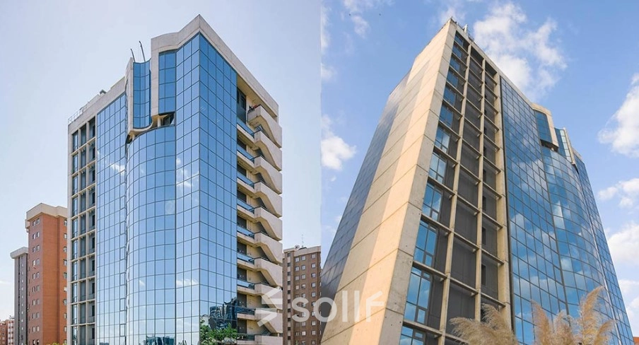 Modern office building located at Calle de Arturo Soria 343, Madrid Ciudad Lineal, perfect for office space rental.