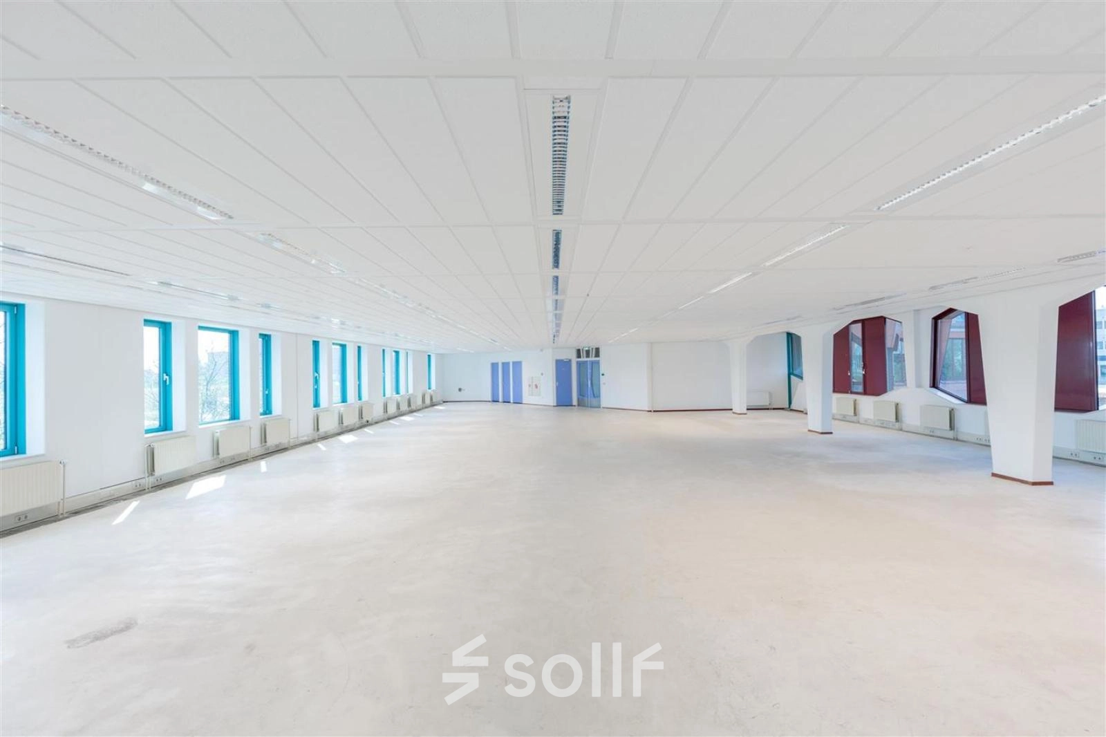 Spacious, well-lit office space for rent at Loire 104 - 206, Voorburg, with potential for a flexible office to rent setup.