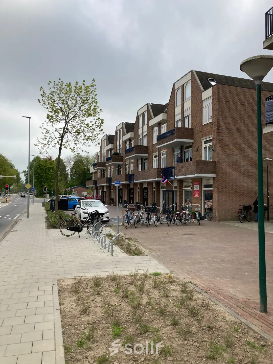 Exterior view of an office building at Boerendijk 8, Woerden, available for office space rental.