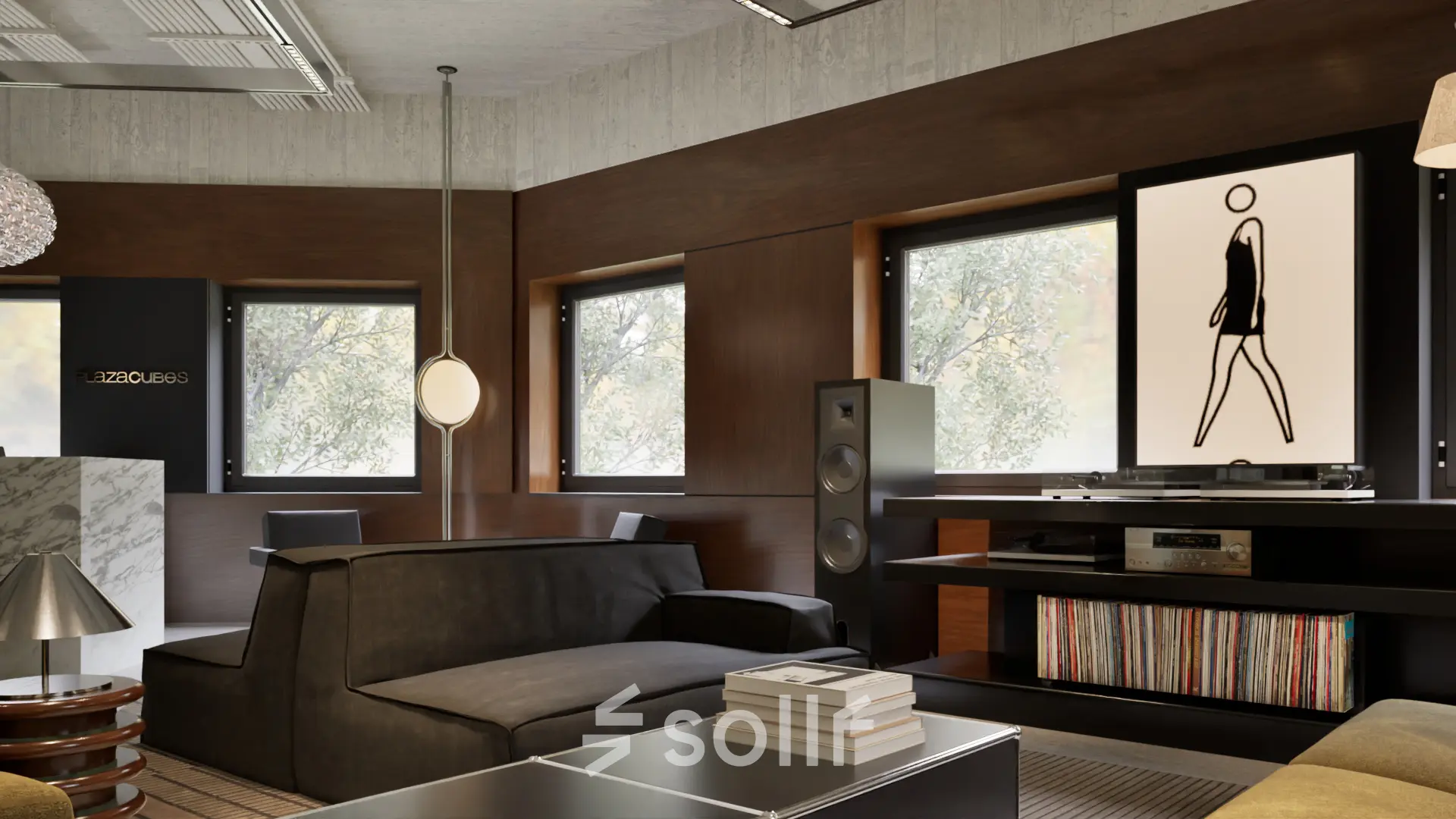 Stijlvolle kantoorruimte op Weteringschans 126, Amsterdam Centrum, met moderne meubels en kunst aan de muur. Ideaal voor wie een inspirerende werkomgeving wil huren.