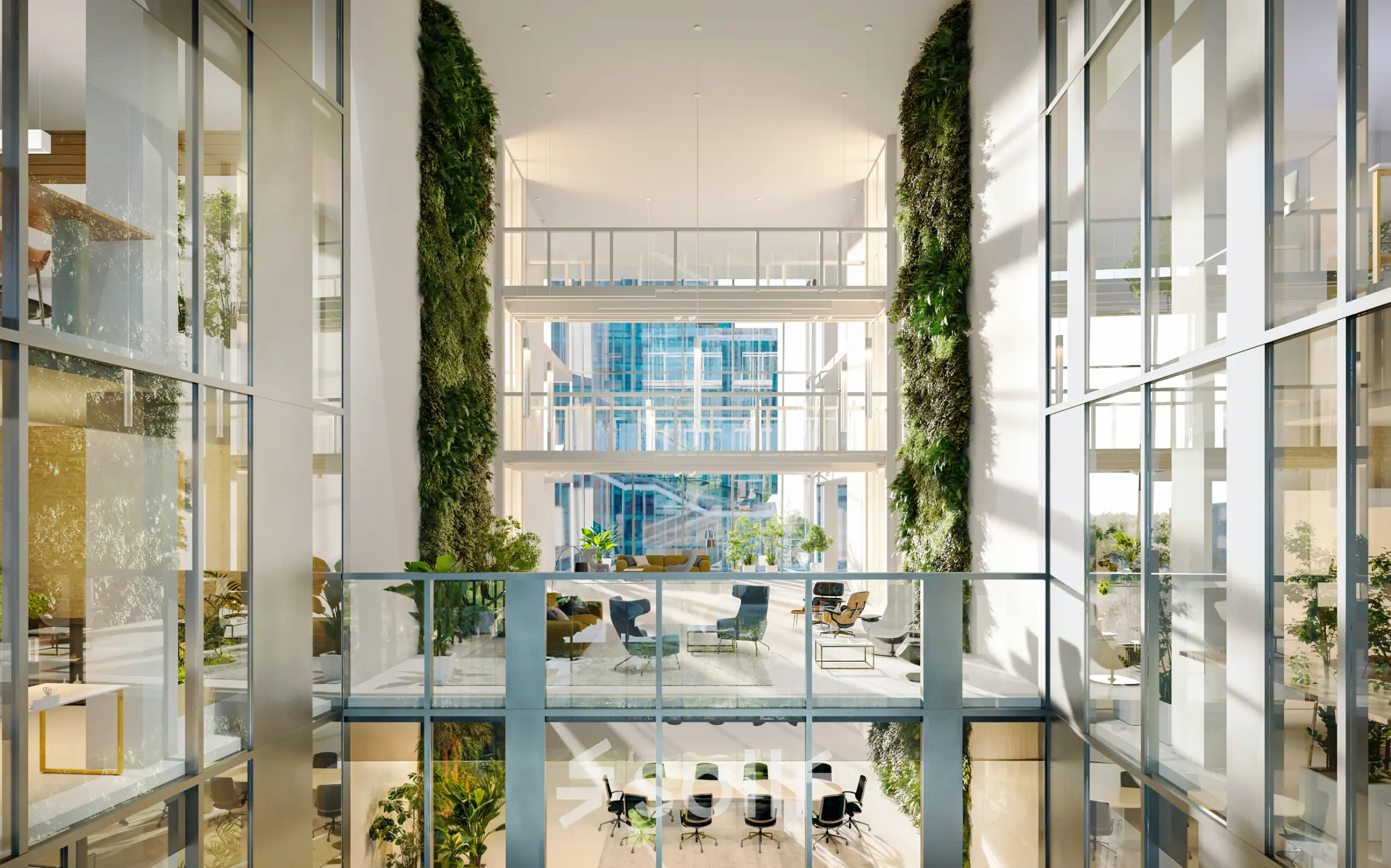 Lichte en moderne kantoorruimte op Claude Debussylaan 80-134 in Amsterdam Zuidas, met veel natuurlijke lichtinval en groen. Perfect voor kantoorruimte huren in een inspirerende omgeving.