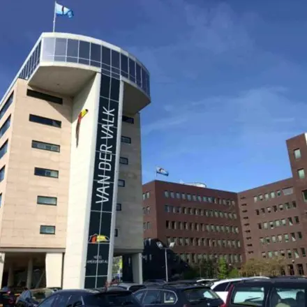 Exterior view of office buildings at Ruimtevaart 24, Amersfoort Calveen, ideal for rent office space.