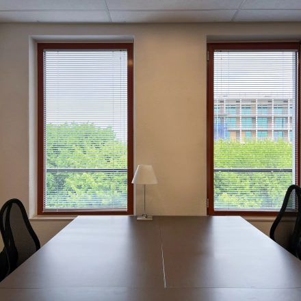 Furnished office space rental at Daalwijkdreef 47 in Amsterdam Duivendrecht with a window view, ideal for businesses seeking an office to rent.