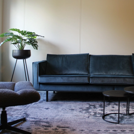 Furnished office space at Keulenstraat 10, Deventer with a stylish couch and armchair, ideal for rent office space opportunities.
