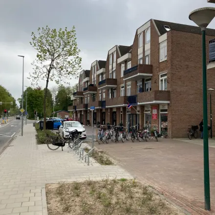 Exterior view of an office building at Boerendijk 8, Woerden, available for office space rental.