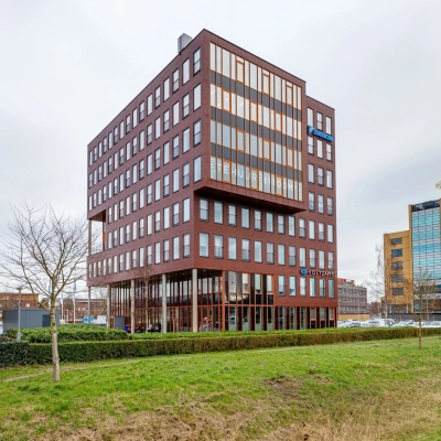Exterior view of an office building at Fascinatio Boulevard 562, Capelle aan den IJssel, ideal for office space rental.