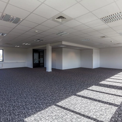 Spacious office to rent at Reactorweg 301 in Utrecht Lage Weide, featuring large windows and a modern feel. Ideal for customizable office space rental.