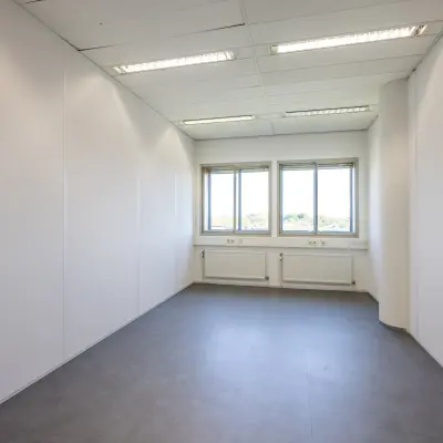 Bright office space with large windows in Utrecht North, ideal for those seeking an office to rent.