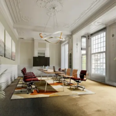 Ruime, klassieke kantoorruimte met stijlvolle details aan de Mauritskade 9 in Den Haag Centrum. Grote ramen zorgen voor veel licht, en het moderne meubilair maakt het ideaal voor vergaderingen of flexwerken. Kantoorruimte huren hier is een slimme zet